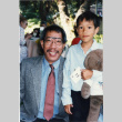Photograph of Frank Chin and his son Sam (ddr-csujad-24-109)