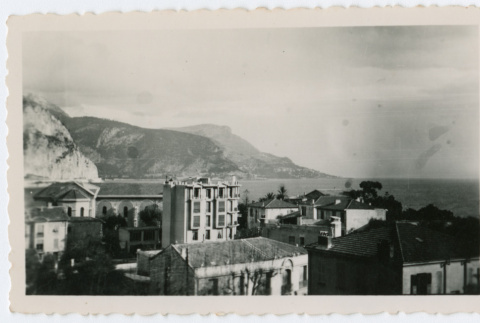 Mountains and buildings of Italian city (ddr-densho-368-131)