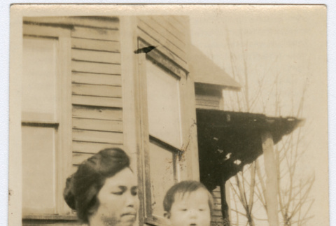 Japanese American woman and baby (ddr-densho-26-127)
