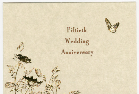 Invitation to Ruth and Rich Wilson 50th anniversary party (ddr-densho-329-1057)