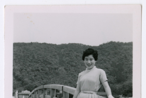 Woman on Bridge (ddr-ohs-1-160)