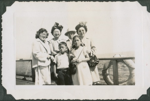 Family on a ferry (ddr-densho-321-976)