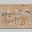 Painting of roll call at Manzanar High School (ddr-manz-2-52)