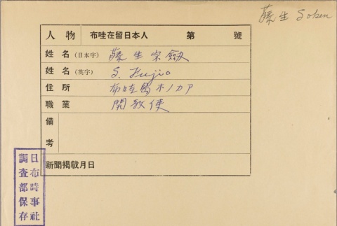Envelope of Soken Fujio photographs (ddr-njpa-5-932)