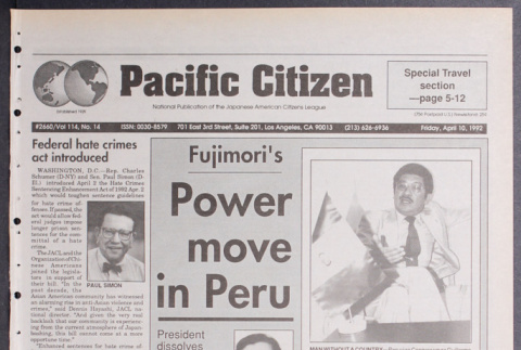 Pacific Citizen, Vol. 114, No. 14 (April 10, 1992) (ddr-pc-64-14)