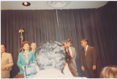Ceremony for the signing of the Civil Liberties Act of 1988 (ddr-densho-10-194)