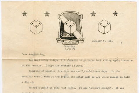 Letter from Tadashi Ishida to Mr. & Mrs. Y Ishida (ddr-densho-535-317)