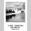 Promotional poster for the 1978 Lake Sequoia Retreat (ddr-densho-336-1278)