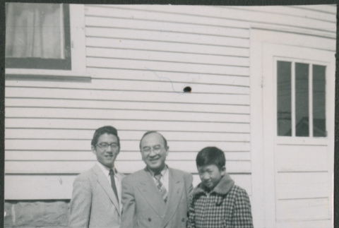 Chester Sakura Sr., with two of his sons (ddr-densho-523-262)