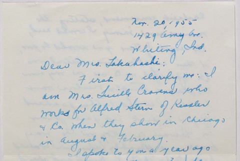 Letter from Lucille Cravens to Tomoyr Takahashi (ddr-densho-424-607)