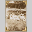 Group sitting on lawn (ddr-densho-383-309)