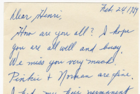 Letter from Julia Sachiko to Henri Takahashi (ddr-densho-422-13)