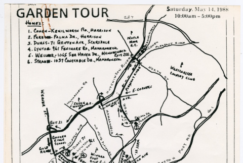 Map of homes on Garden Tour (ddr-densho-377-3042)