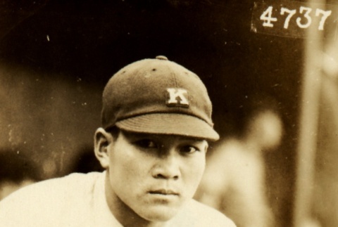 Isao Ozawa, a Keio University baseball player (ddr-njpa-4-1665)