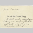 Card to Yuri and Richard Tsukada from Mr. & Mrs. Chitoshi Yanaga (ddr-densho-356-569)