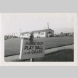 Sign: Please Do Not Play Ball on the Grass (ddr-manz-7-113)