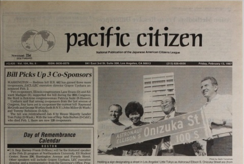 Pacific Citizen, Vol. 104, No. 6 (February 13, 1987) (ddr-pc-59-6)