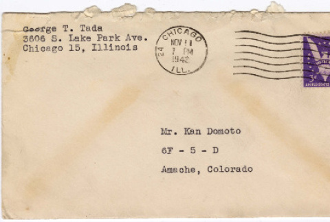 Letter and envelope (ddr-densho-329-633-mezzanine-0e944b14de)