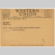 Western Union Telegram to Kan Domoto from Y. Domoto & Family (ddr-densho-329-653)
