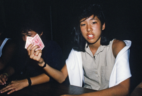 Stephanie Tanimoto during casino night (ddr-densho-336-1819)