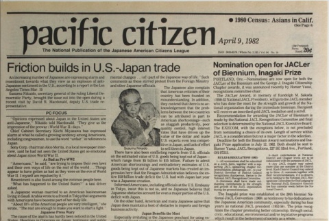 Pacific Citizen, Vol. 94, No. 14 (April 9, 1982) (ddr-pc-54-14)