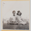 Couple sitting on lawn (ddr-densho-522-19)