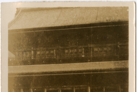 Three women standing in front of large building (ddr-densho-426-1517)