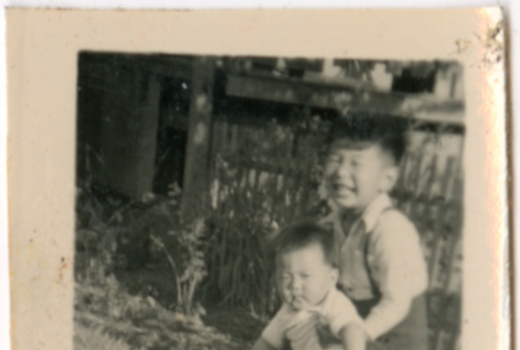 Two children playing (ddr-densho-523-100)
