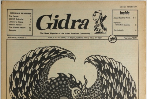 Gidra, Vol. II, No. 2 (February 1970) (ddr-densho-297-11)