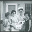 Jon David and Tina Sakura with baby, with Agnes Sakura and another woman (ddr-densho-523-407)