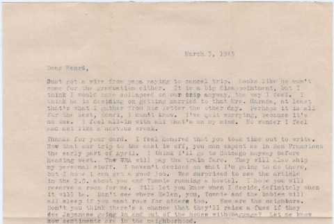 Letter from Martha Nozawa to Henri Takahashi (ddr-densho-410-144)