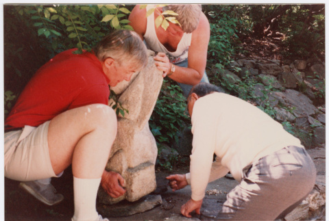 Kaneji Domoto directing placement of rock (ddr-densho-377-2560)