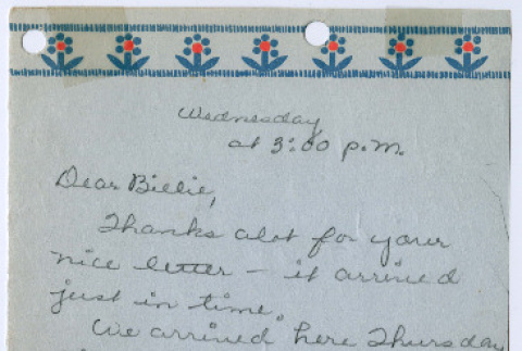 Letter from Min  to Bill Iino (ddr-densho-368-663)