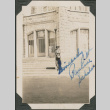 Woman on steps of stone building (ddr-densho-316-95)