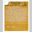 Telegram from G. Arnold to Robert Cullum, Relocation Supervisor, War Relocation Authority, August 5, 1944 (ddr-csujad-42-104)