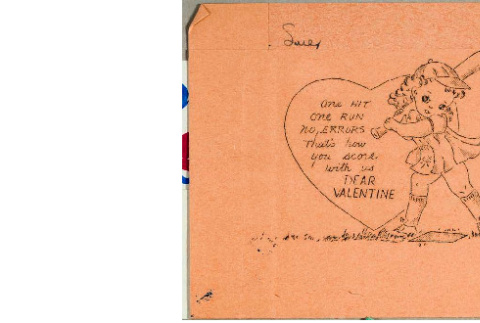 Valentine card  from the Crusaders to Sue Ogata Kato (ddr-csujad-49-101)