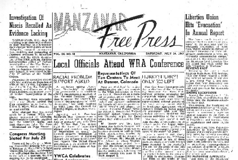 Manzanar Free Press Vol. III No. 59 (July 24, 1943) (ddr-densho-125-151)