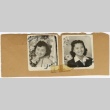 Two portrait photographs from scrapbook (ddr-janm-1-129)