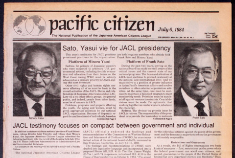 Pacific Citizen, Vol. 99, No 1 (July 6, 1984) (ddr-pc-56-26)