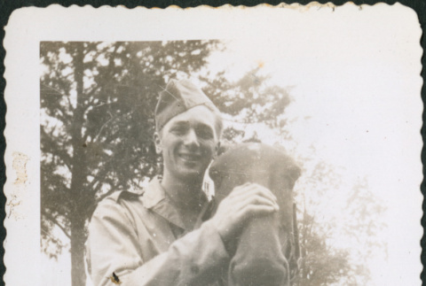 Man with horse (ddr-densho-434-456)