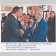 Saburo Arthur Kitagawa being presented with the Legion of Honor Chevalier award from Consul General of France (ddr-densho-539-30)