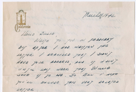Letter from Moto to Bill Iino (ddr-densho-368-679)