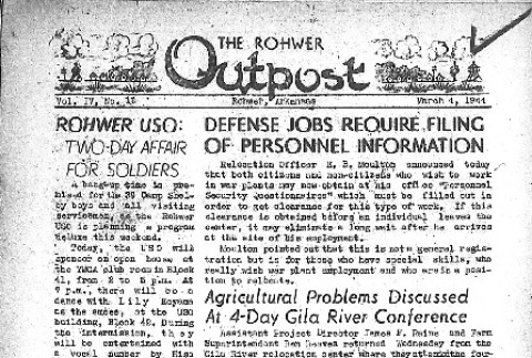 Rohwer Outpost Vol. IV No. 18 (March 4, 1944) (ddr-densho-143-145)