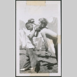 Photo of two boys boxing (ddr-densho-483-1394)