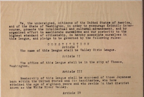 Constitution of the Japanese American Citizens League (ddr-densho-277-22)