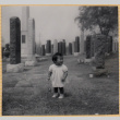 Susan Shiomi in cemetery (ddr-densho-522-227)