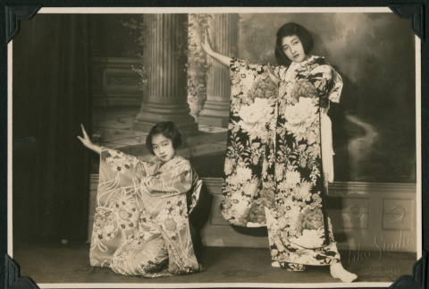 Two girls in kimonos (ddr-densho-359-872)