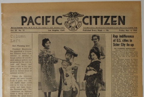 Pacific Citizen, Vol. 50, No. 10 (March 4, 1960) (ddr-pc-32-10)
