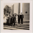 Group standing on stairs (ddr-densho-426-35)
