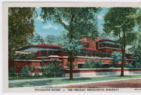 Woodlawn House, Chicago Theological Seminary Postcard (ddr-densho-446-392)
